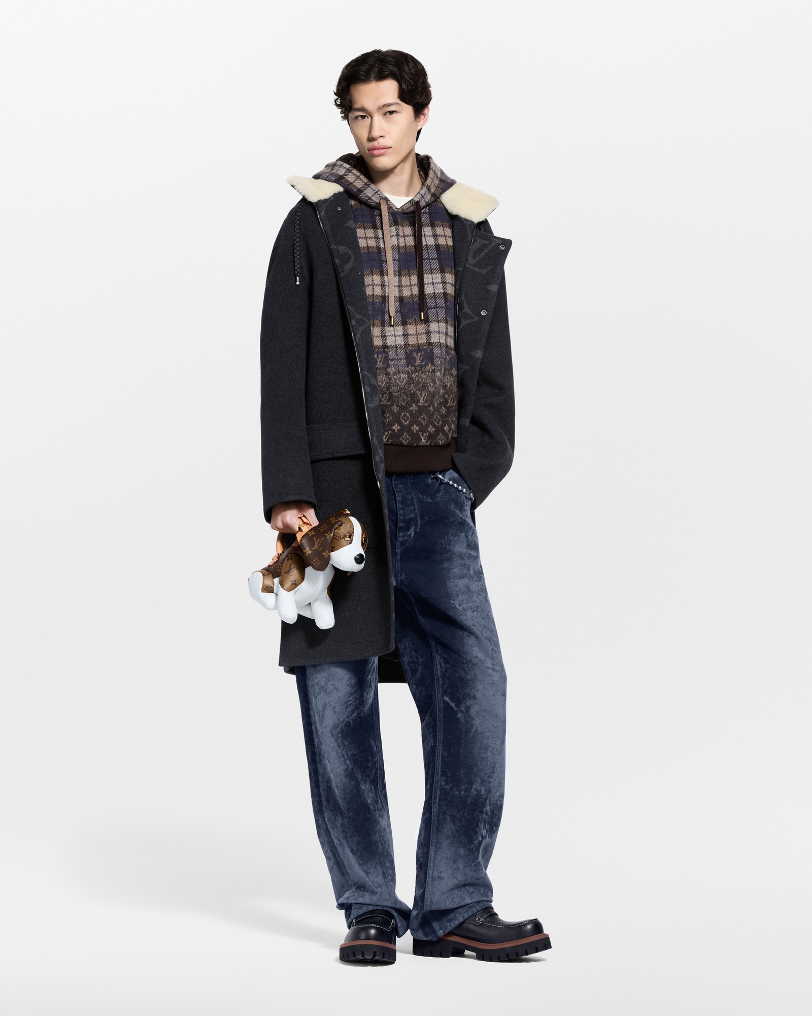 Monogram Faded Plaid Hoodie - Ready-to-Wear 1AJCB2 | LOUIS VUITTON